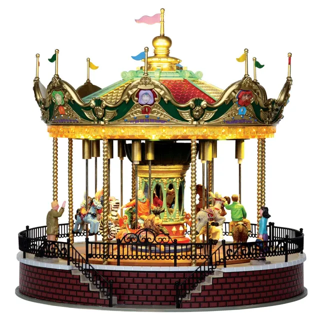lemax-sunshine-carousel-man-ge-miniature-anim image 1