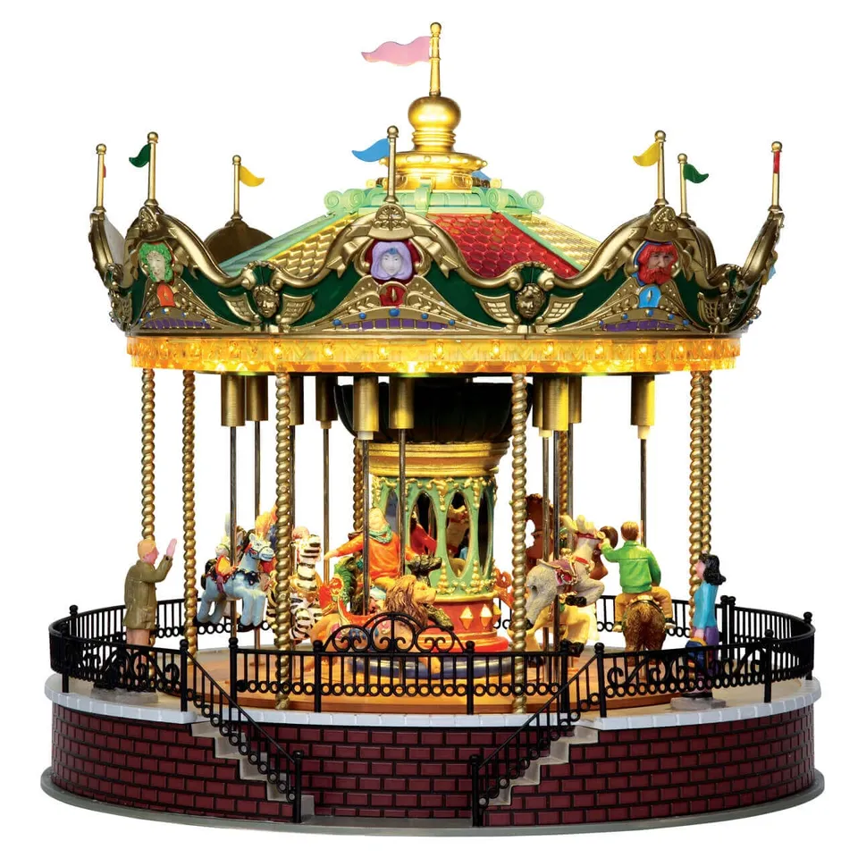 lemax-sunshine-carousel-man-ge-miniature-anim image 1