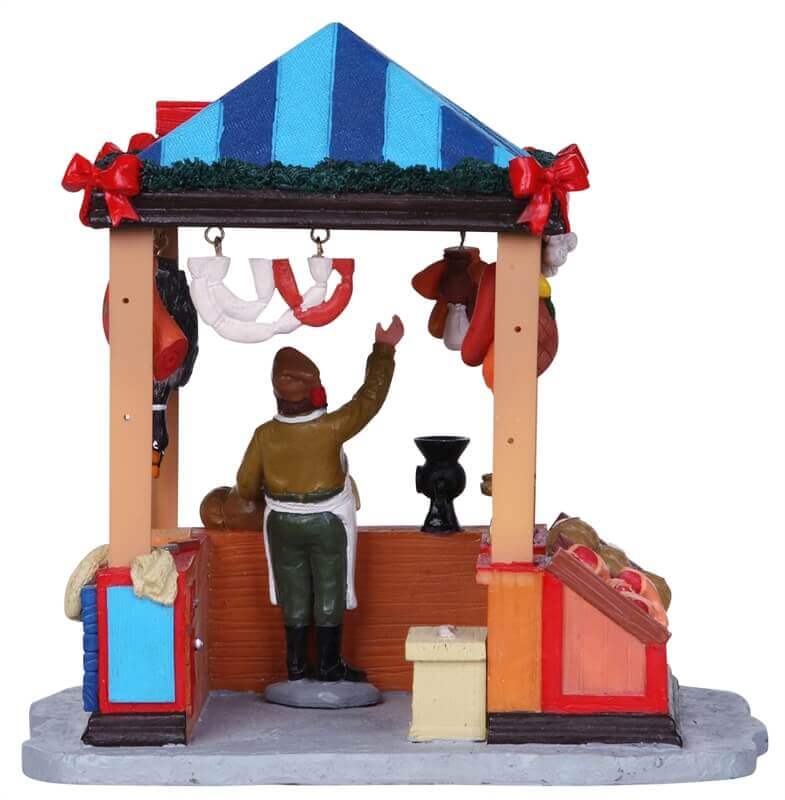 lemax-butcher-s-market-stall-tal-de-boucher-miniature-de-march image 3