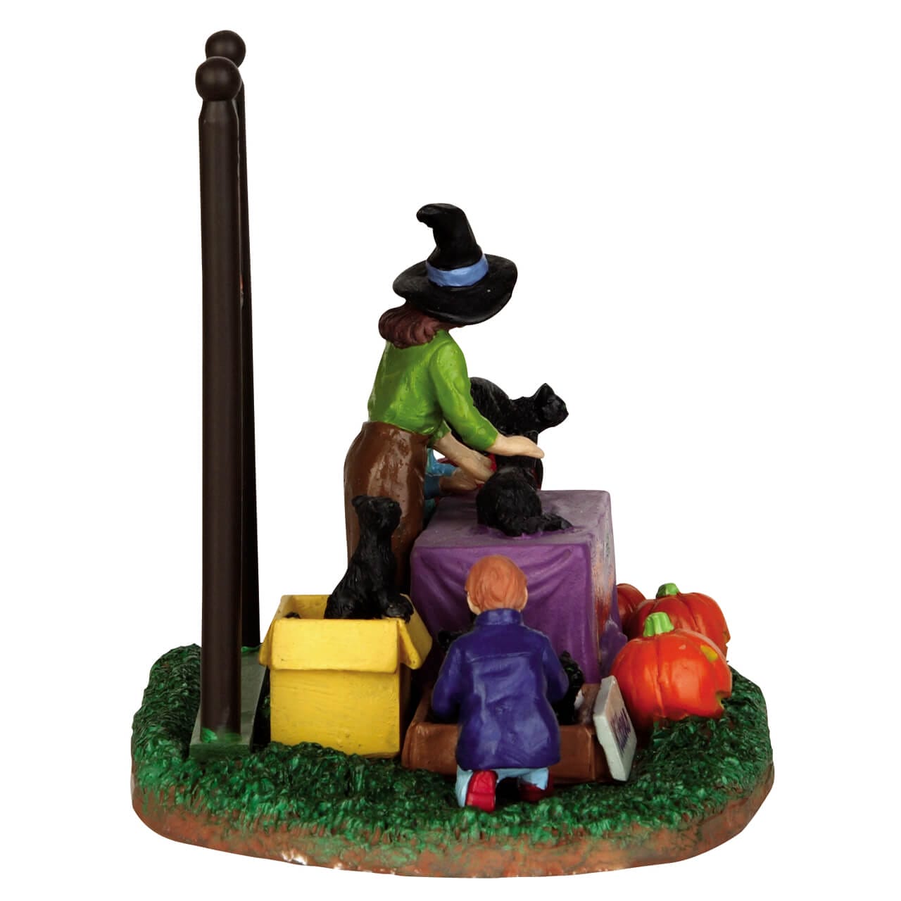 lemax-black-cat-adoption-figurine-spooky-town-miniature image 2