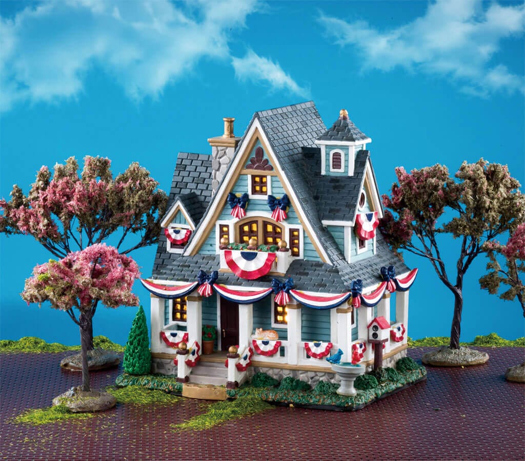 lemax-american-flag-decoration-d-coration-miniature-village image 2