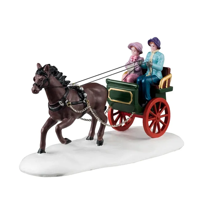 lemax-winter-carriage-ride-figurine-cal-che-hiver-caddington image 1