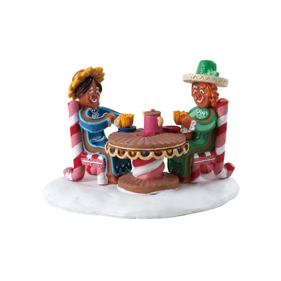 lemax-tea-and-cakes-figurine-miniature-sugar-n-spice image 1