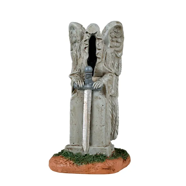 lemax-haunted-cemetery-statue-statue-ange-cimeti-re-spooky-town image 1