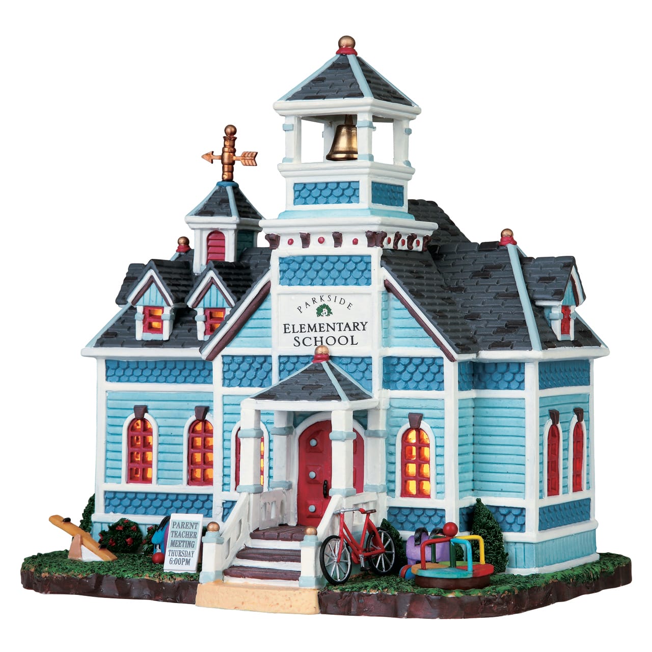 lemax-parkside-elementary-school-b-timent-miniature-lumineux image 1