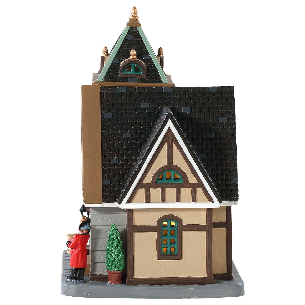 lemax-village-town-hall-mairie-de-village-miniature-illumin-e image 2