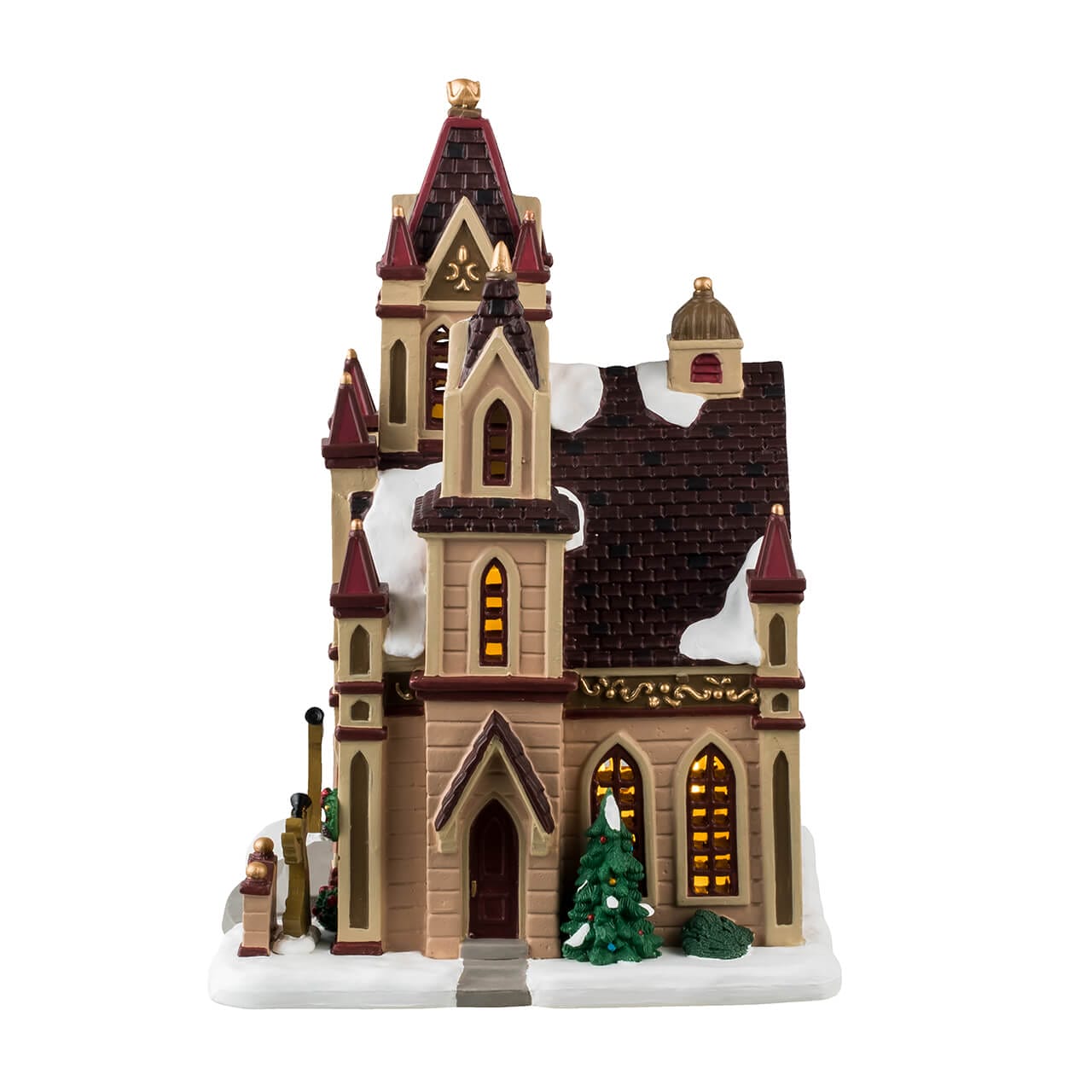 lemax-grace-cathedral-b-timent-lumineux-glise-caddington-village image 3