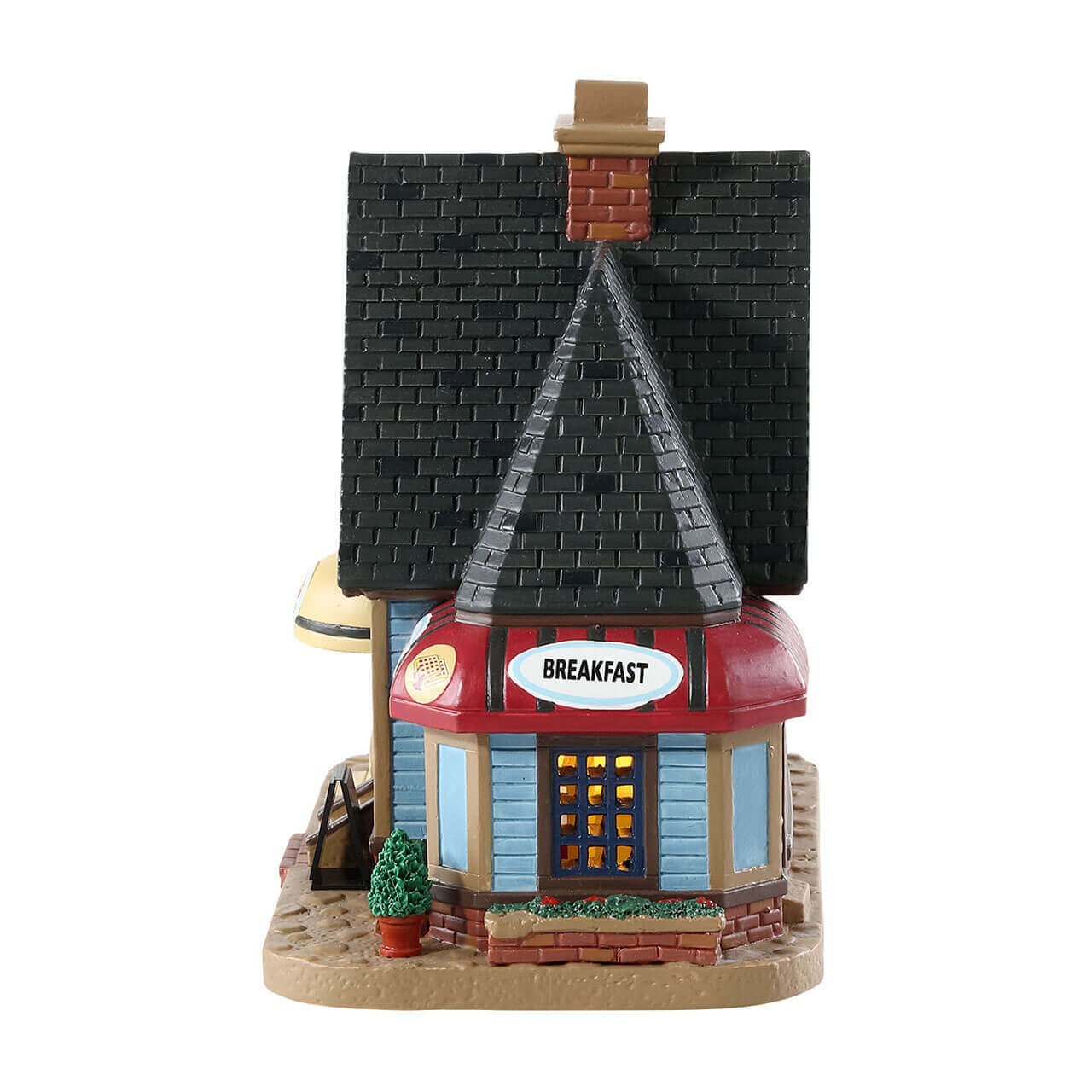 lemax-wallys-waffle-house-restaurant-miniature-lumineux-de-village-de-no-l image 2