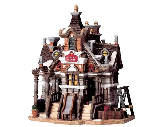 lemax-valley-school-house-maison-d-cole-miniature-pour-village image 1