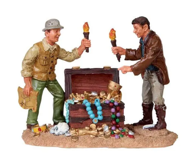 lemax-treasure-hunters-figurines-spooky-town-halloween image 1