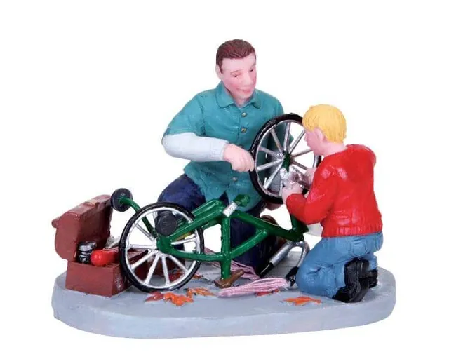 lemax-father-and-son-fix-it-figurines-miniatures image 1