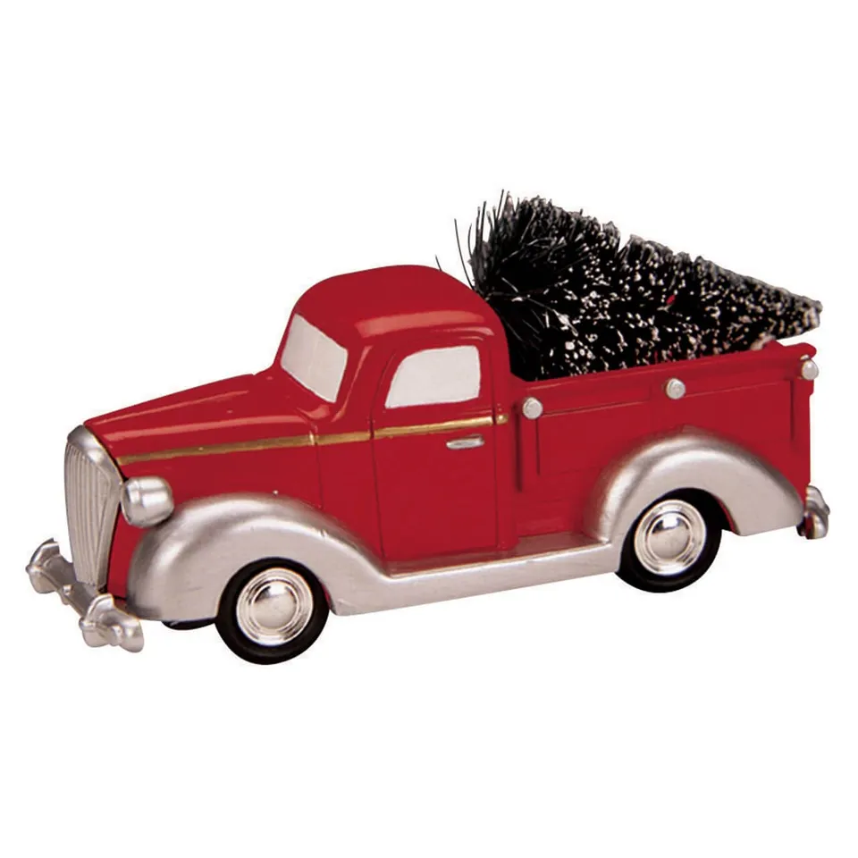 lemax-pick-up-truck-miniature-camion-rouge-de-no-l image 1
