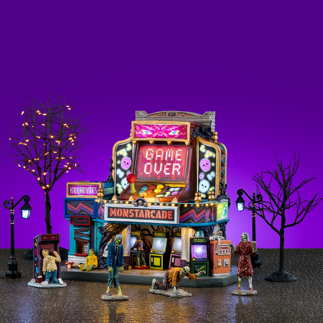 lemax-monstarcade-set-salle-d-arcade-lumineuse-spooky-town image 1