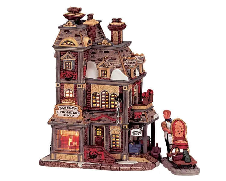 lemax-dawson-s-upholstery-b-timent-miniature-de-commerce image 1