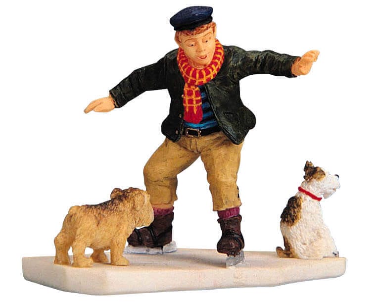 lemax-skating-dogs-figurine-miniature-chiens-patineurs image 1