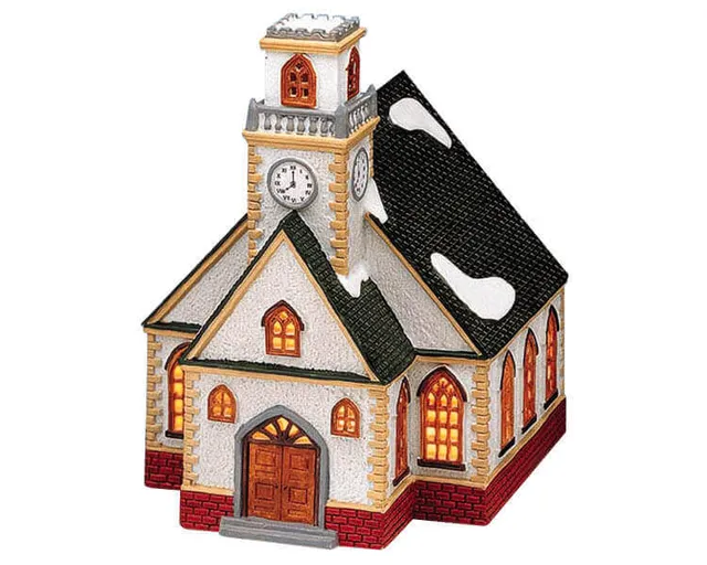 lemax-faith-chapel-glise-miniature-de-village-de-collection image 1