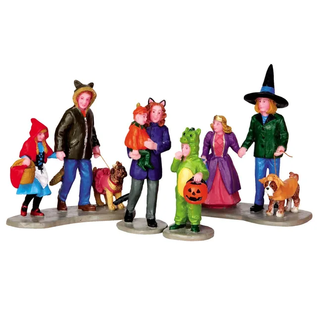 lemax-trick-or-treating-fun-lot-de-4-figurines-halloween-spooky-town image 1
