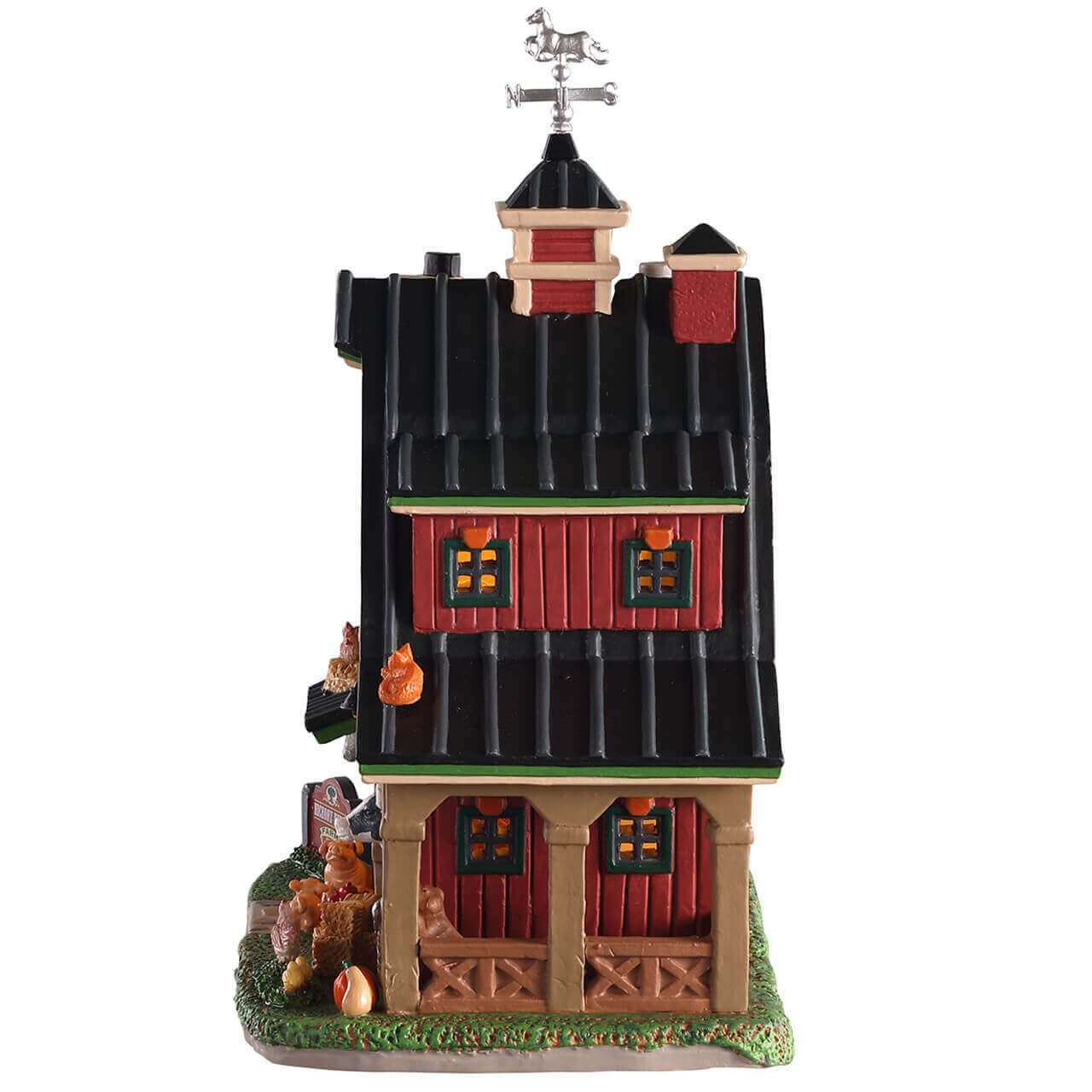 lemax-hickory-hills-farm-ferme-miniature-lumineuse image 3