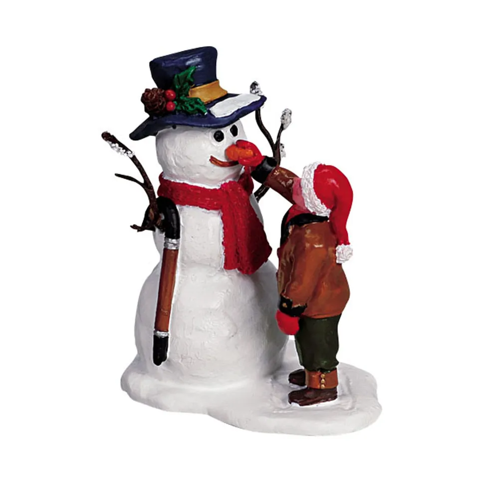 lemax-he-needs-a-nose-figurine-bonhomme-de-neige-miniature image 1