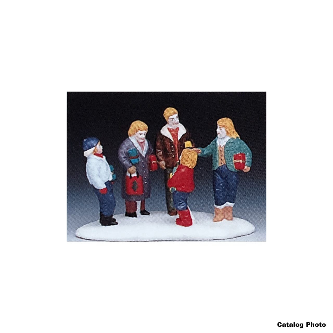 lemax-gift-shopping-family-famille-shopping-de-no-l-miniature image 1