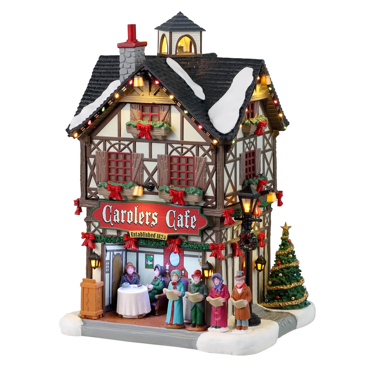 lemax-carolers-caf-b-timent-miniature-tudor-caddington image 1