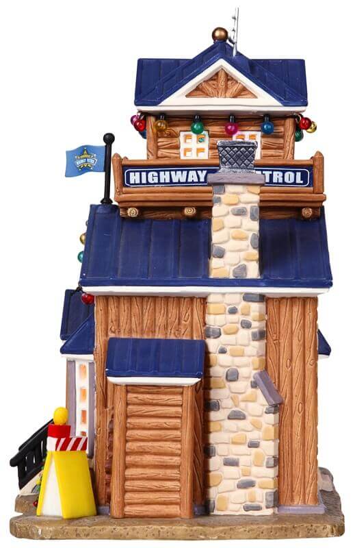lemax-highway-patrol-hq-b-timent-miniature-police-village image 2