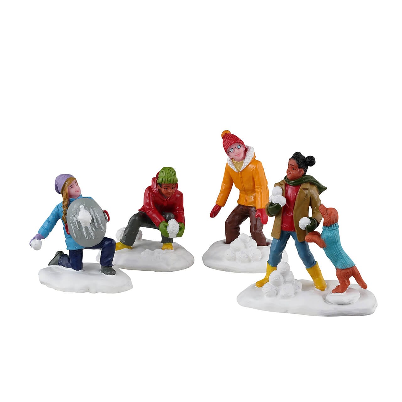 lemax-snowball-battles-figurine-miniature-village-de-no-l-vail-village image 2