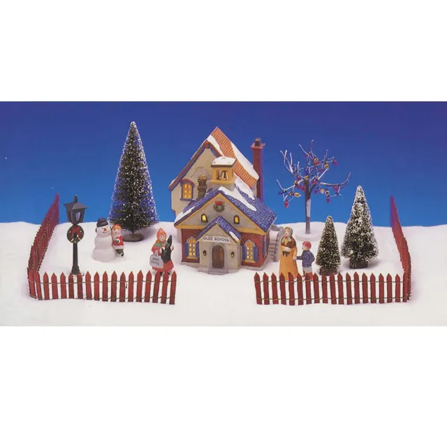 lemax-13pc-lighted-village-set-coffret-village-miniature-lumineux-13-pi-ces image 1