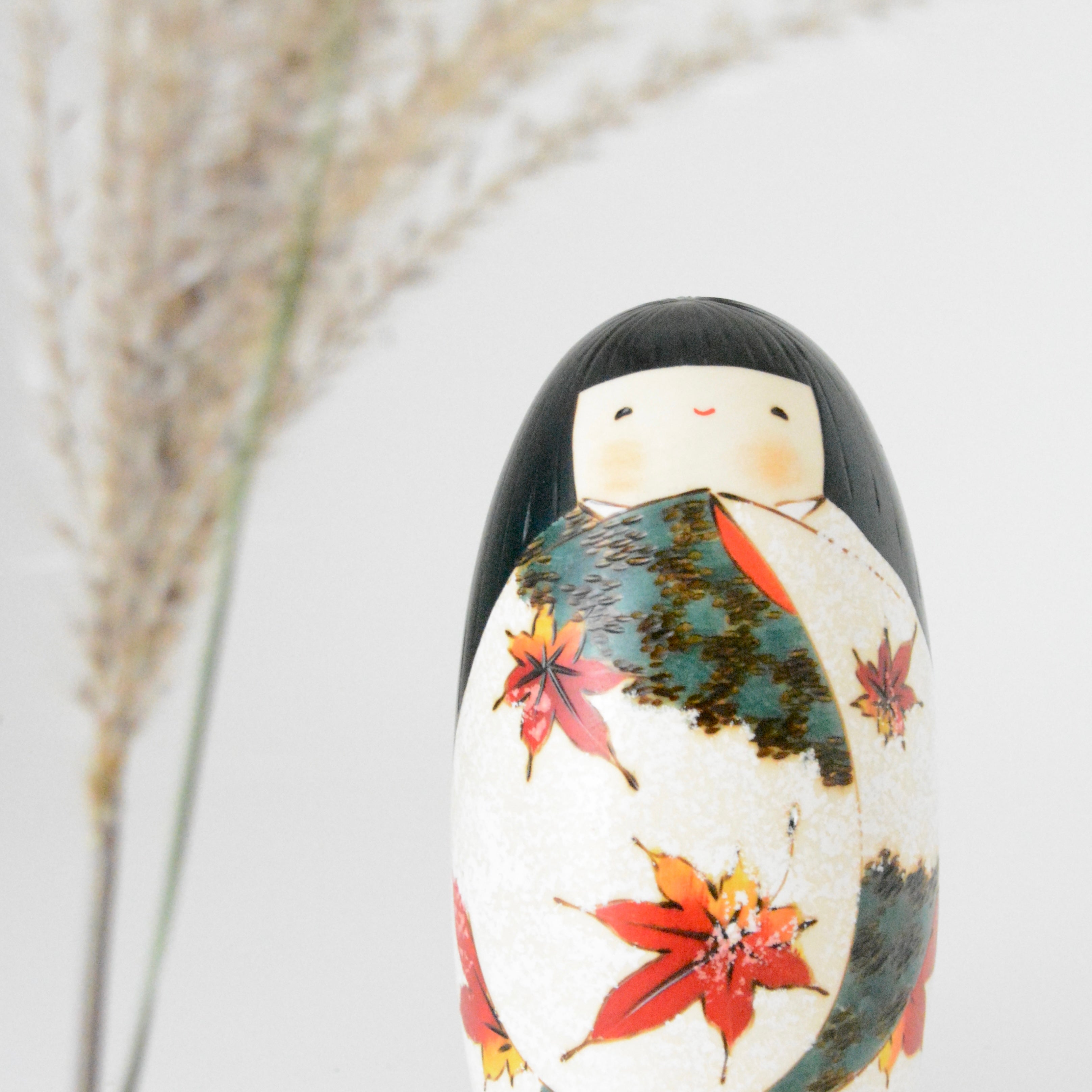 usaburo-kokeshi-sh-zan-montagne-d-automne-75x75x155mm image 1