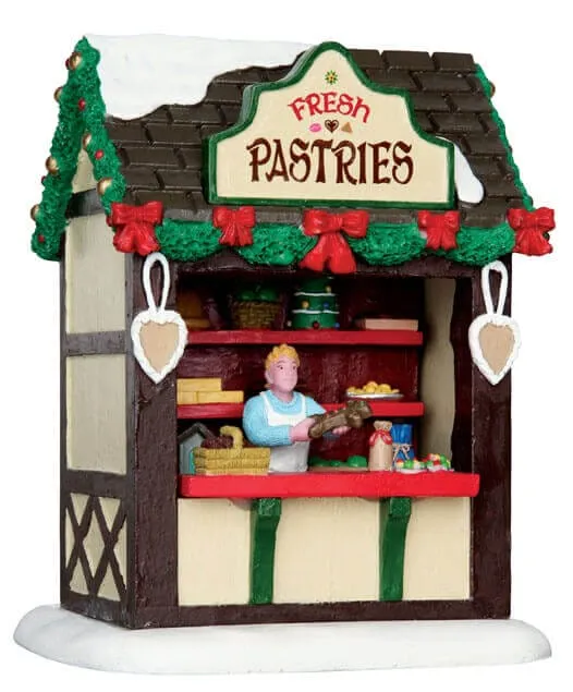 lemax-fresh-pastries-market-stall-tal-de-march-miniature-de-village image 1