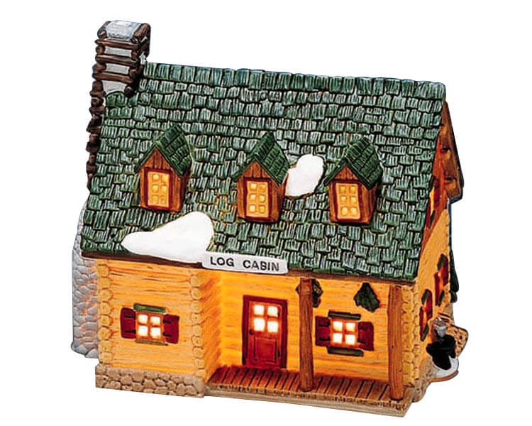 lemax-log-cabin-miniature-chalet-de-collection image 1