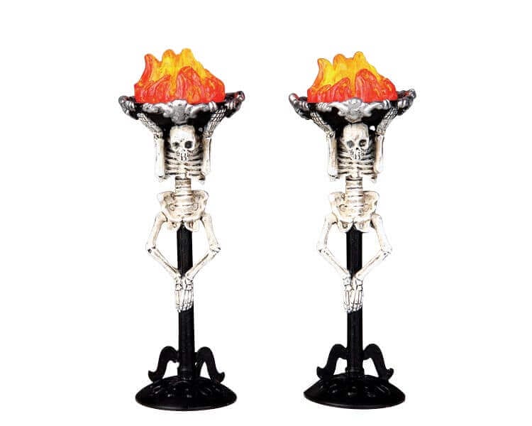 lemax-corpse-torch-torche-spooky-town-miniature-halloween image 1