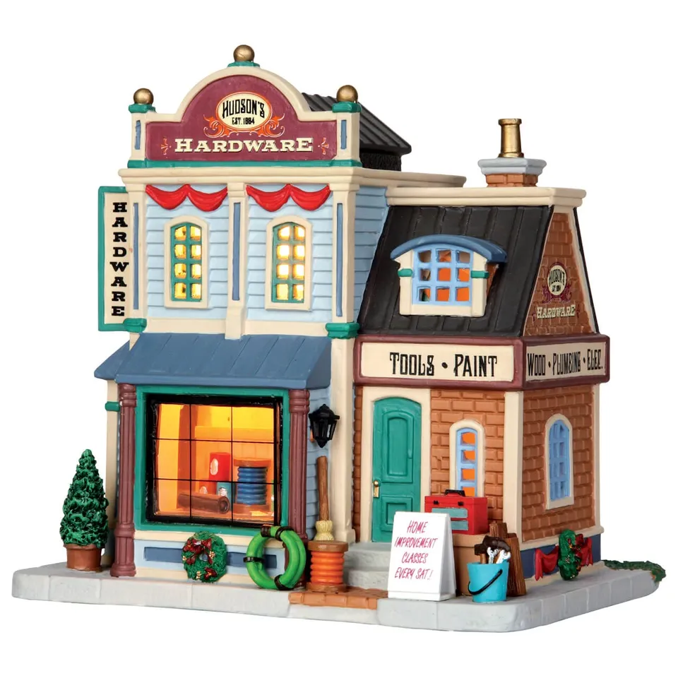 lemax-hudson-s-hardware-b-timent-miniature-quincaillerie image 1