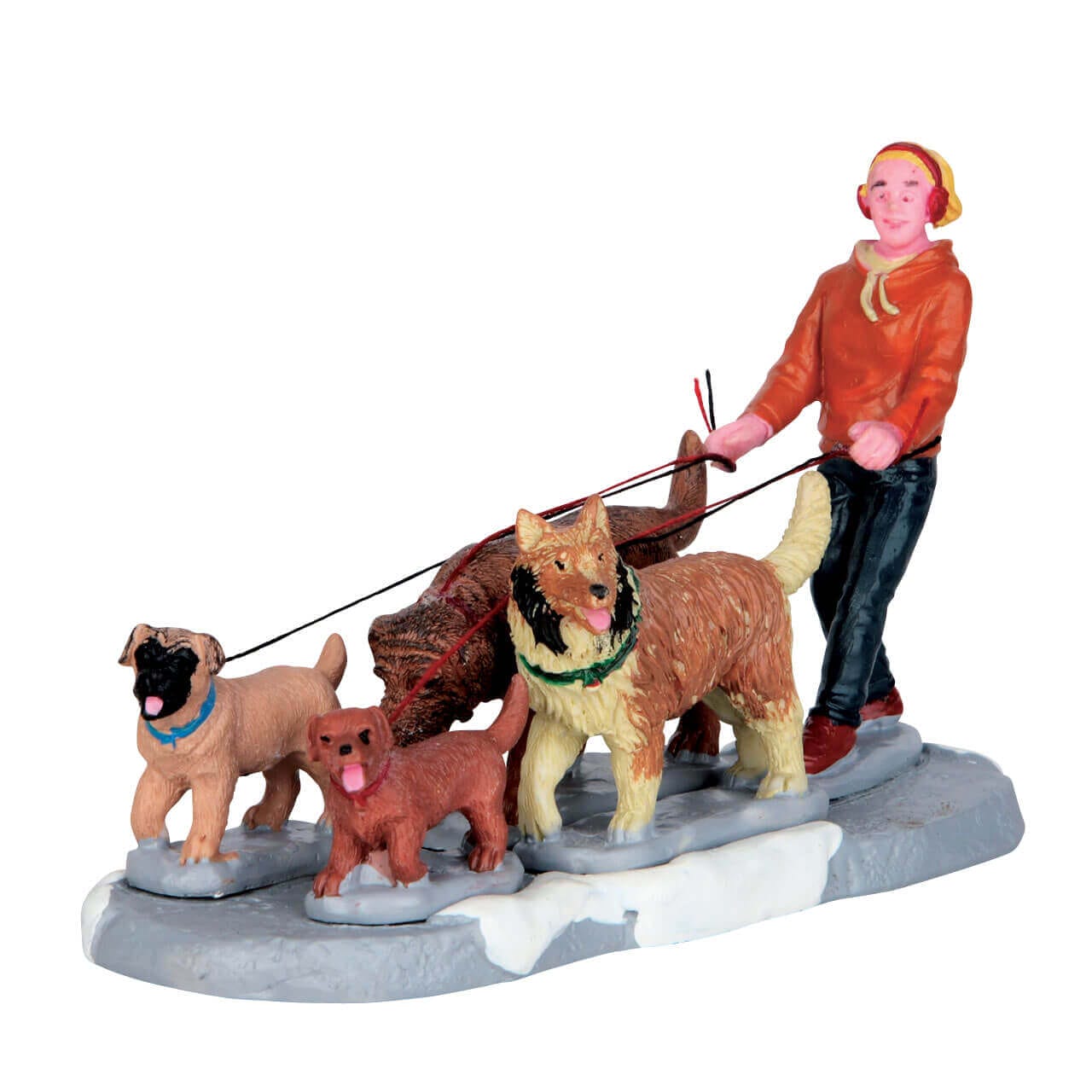 lemax-a-pack-of-pups-lot-figurines-chiots-miniatures image 1