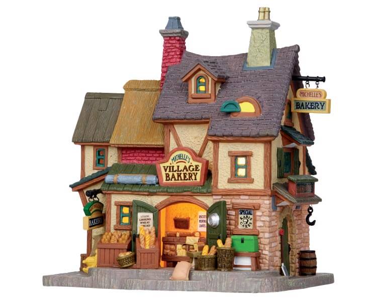 lemax-michelle-s-village-bakery-maison-miniature-lumineuse-boulangerie image 4