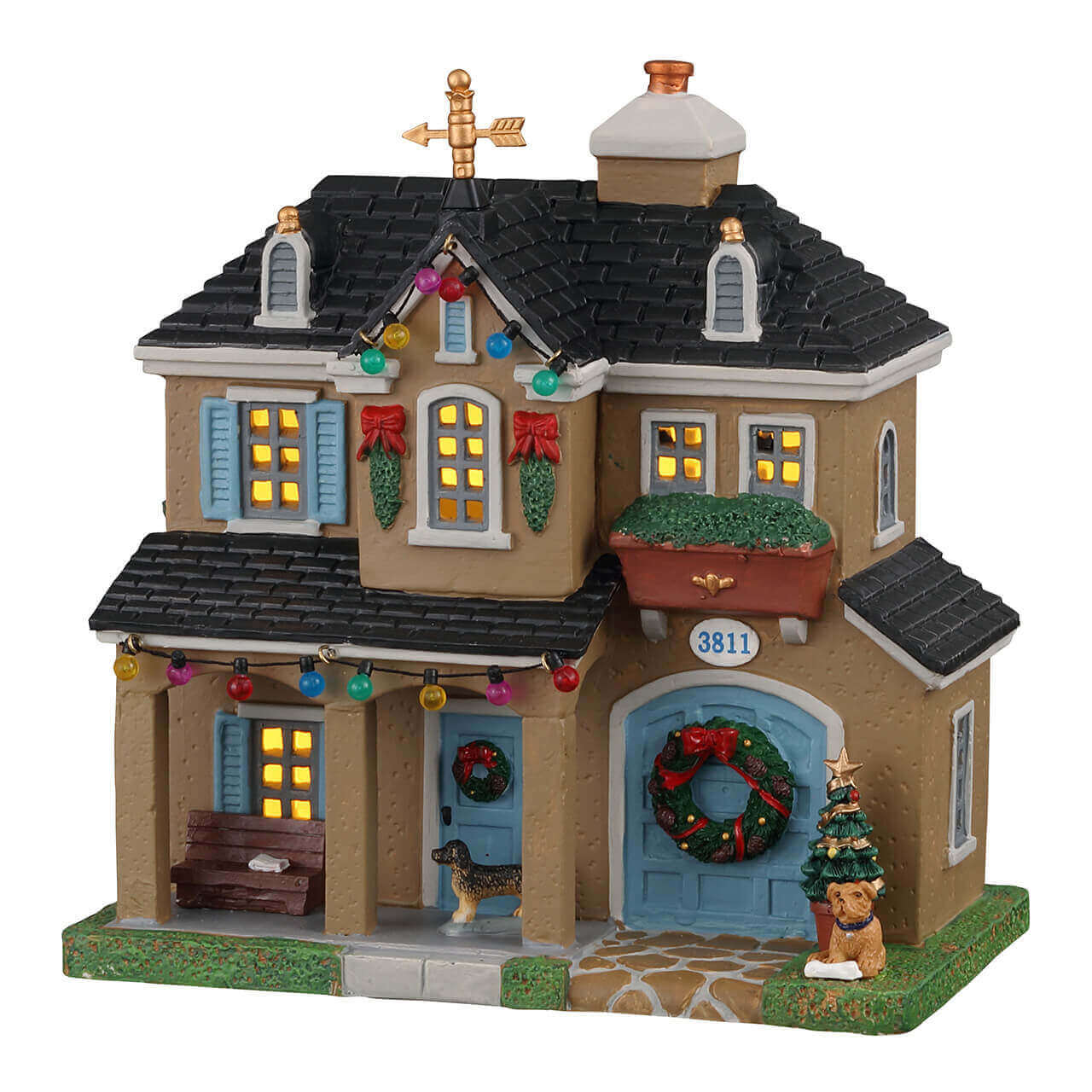 lemax-foster-residence-maison-miniature-illumin-e-caddington-village image 1