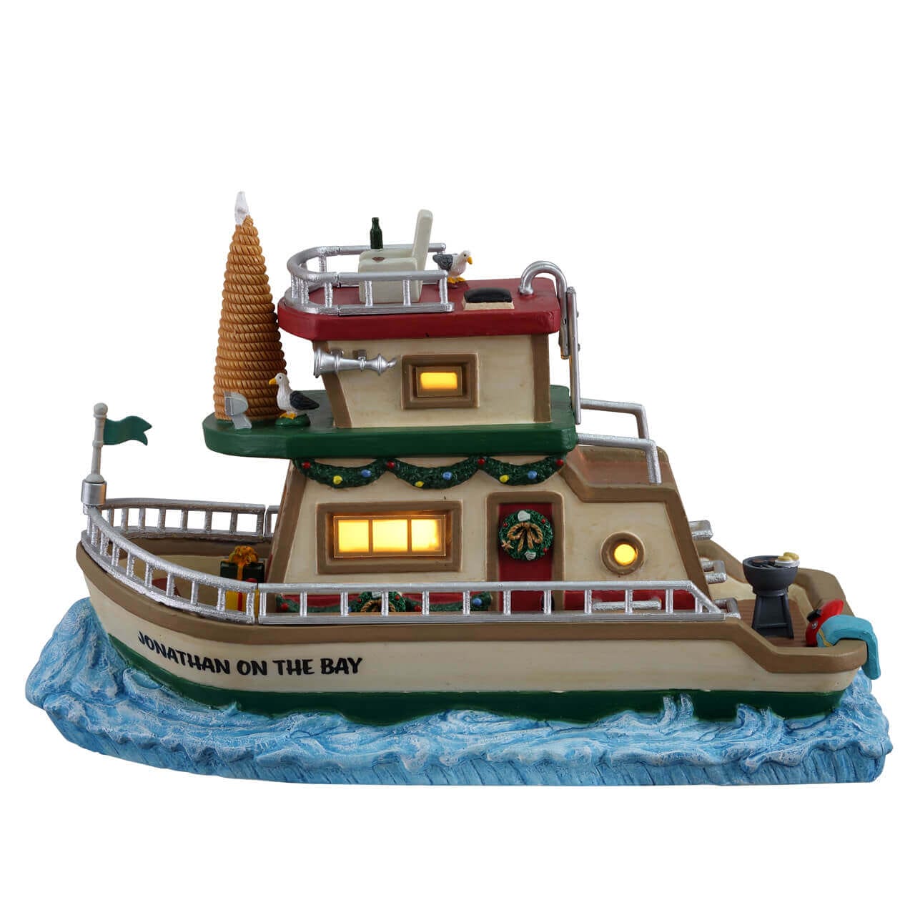 lemax-jonathan-s-houseboat-on-the-bay-bateau-maison-de-no-l image 1