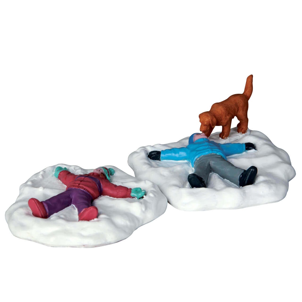 lemax-snow-angels-set-of-2-figurines-enfants-dans-la-neige image 2