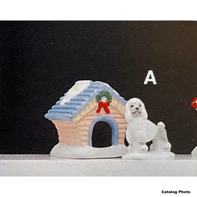 lemax-dog-house-poodle-niche-miniature-avec-caniche image 1