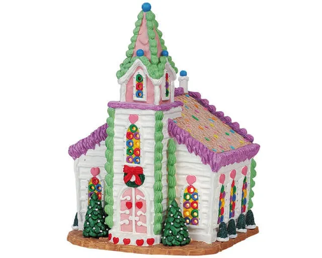 lemax-sweetheart-wedding-chapel-glise-miniature-sugar-n-spice image 1