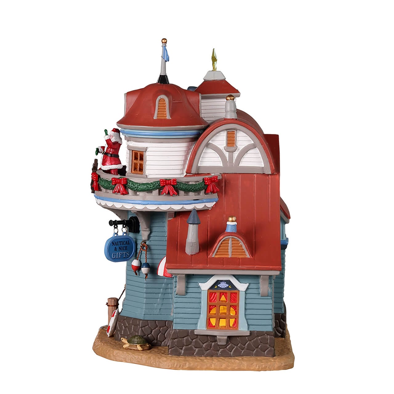 lemax-seaside-santa-christmas-shoppe-boutique-miniature-plymouth-corners image 3