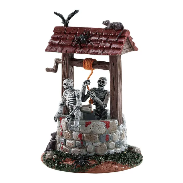 lemax-spooky-town-ghouls-in-well-puits-hant-miniature image 1
