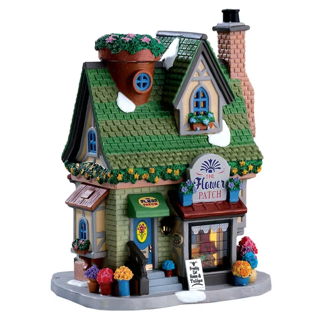 lemax-the-flower-patch-d-cor-miniature-fleuriste-village image 1