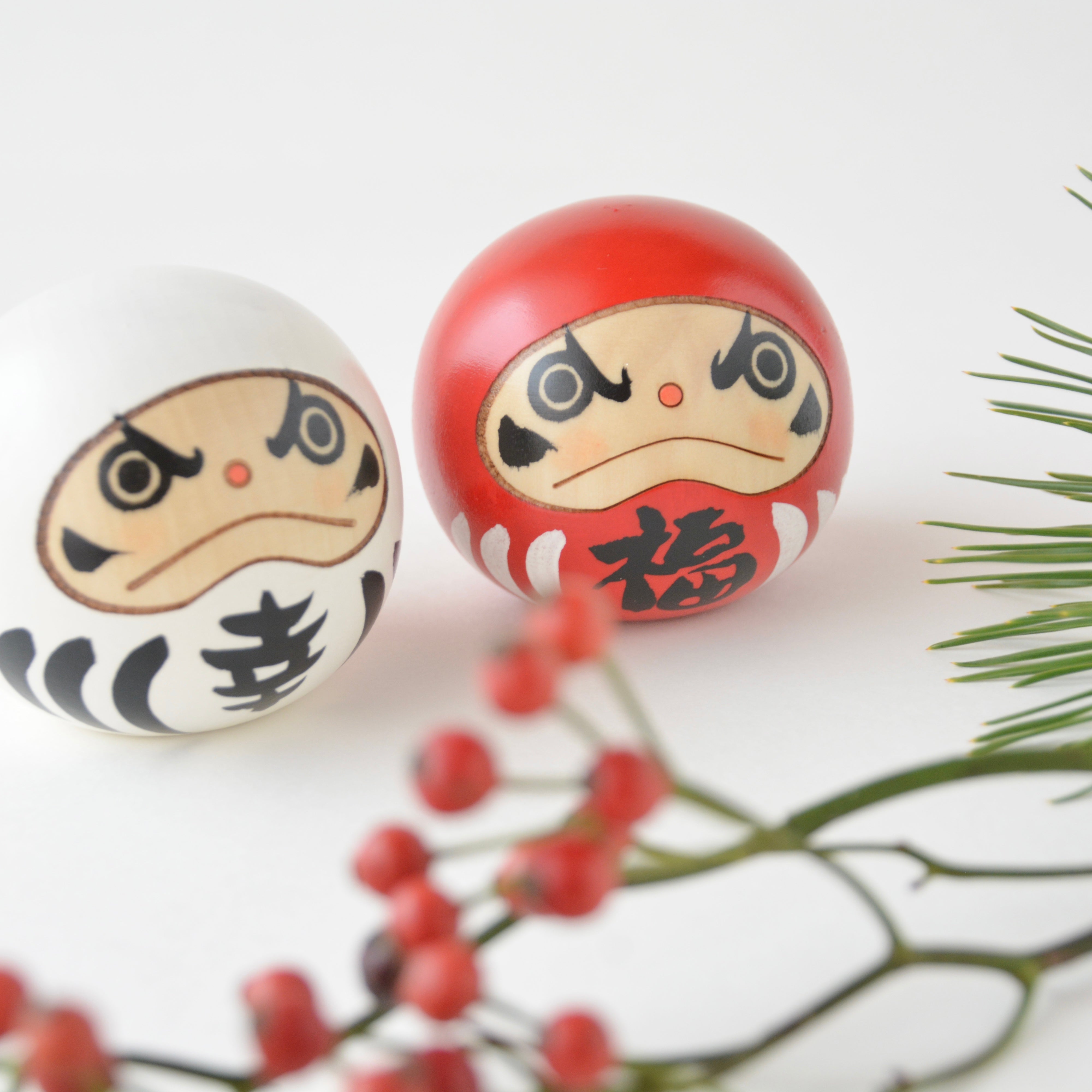 usaburo-kokeshi-kofuku-daruma-rouge-porte-bonheur-culbuto-50-mm image 7
