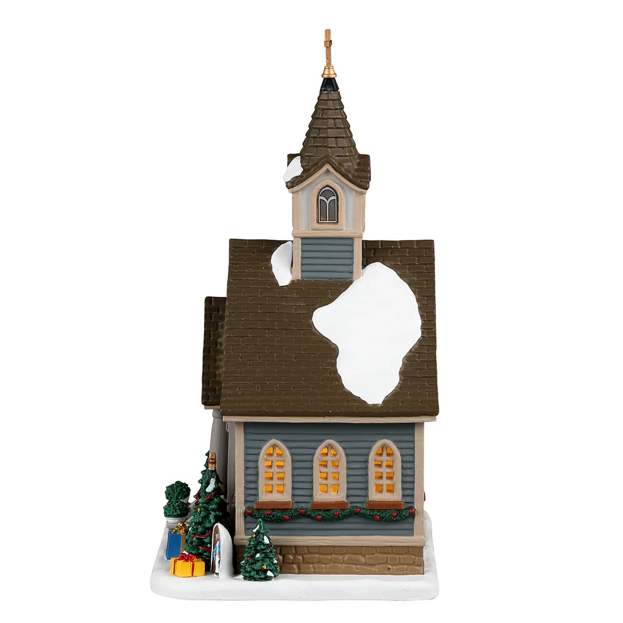 lemax-small-town-church-glise-miniature-lumineuse-caddington image 3