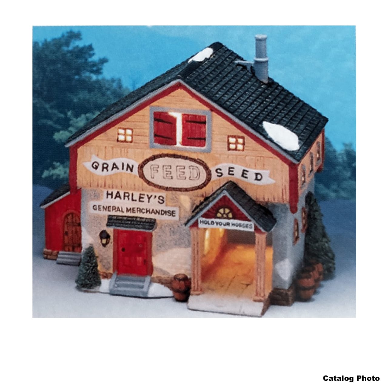 lemax-harley-s-general-merchandise-boutique-miniature-de-village image 2