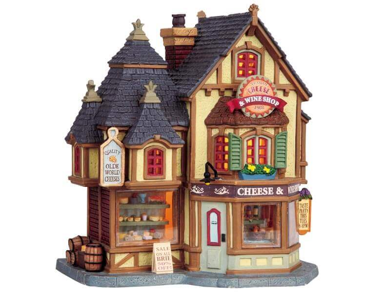 lemax-ye-olde-cheese-wine-shoppe-boutique-miniature-illumin-e image 1