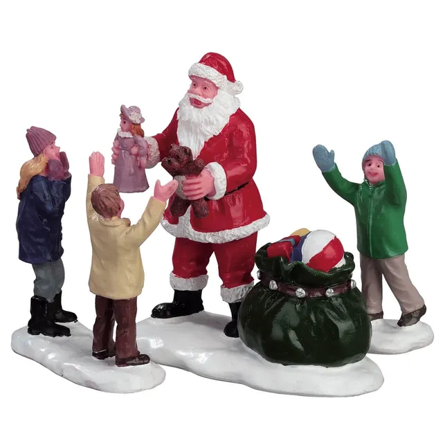 lemax-it-s-santa-set-of-3-trio-p-re-no-l-miniature image 1