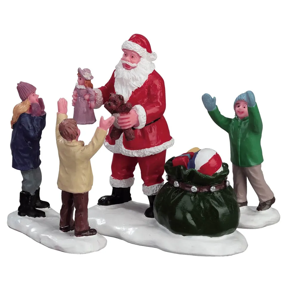 lemax-it-s-santa-set-of-3-trio-p-re-no-l-miniature image 1