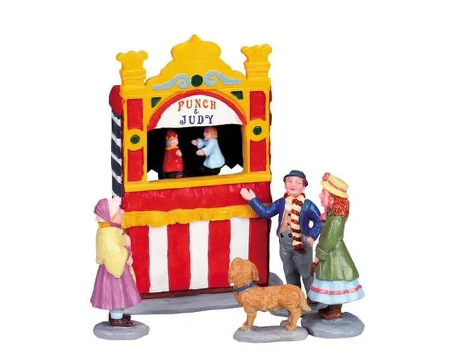 lemax-punch-and-judy-figurine-spectacle-miniature image 1